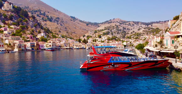Kolymbia: High-Speed Boat to Symi Island & St George's Bay