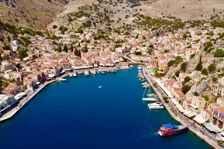 Kolympia: Barco de alta velocidad a la isla de Symi y a la bahía de San JorgeKolympia: Excursión en barco de alta velocidad a la isla de Symi con baño