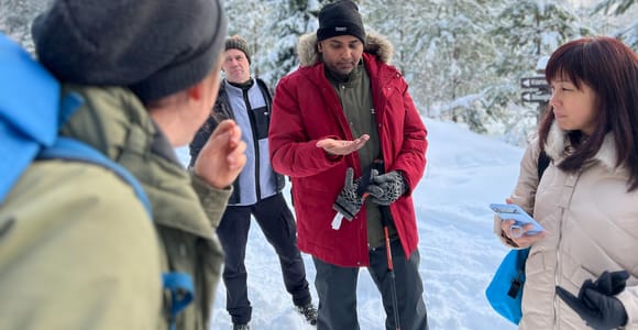 Helsinki: Winterwunderland Liesjärvi-Nationalpark-Wanderung