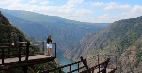 Von Santiago aus: Ribeira Sacra Tour & Bootsfahrt