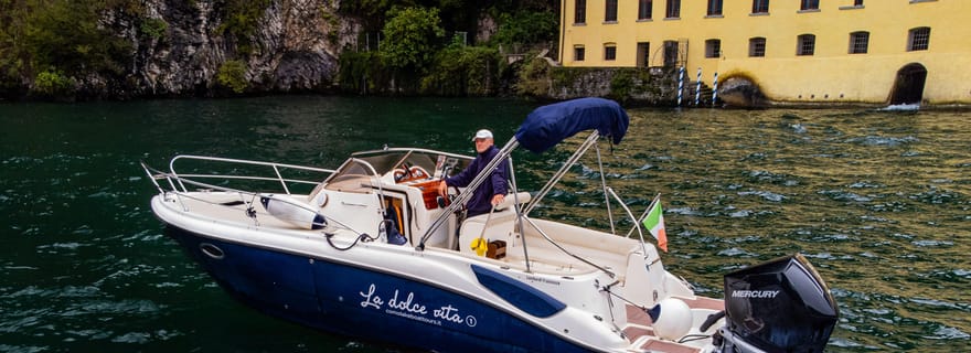 Lac de Côme : Dreamer Private Tour 1 heure Eolo boat