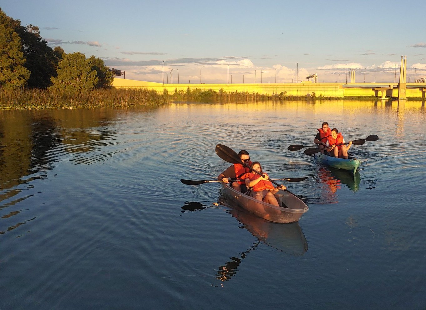 Orlando: Solnedgangstur i klar kajak eller paddleboard i paradis