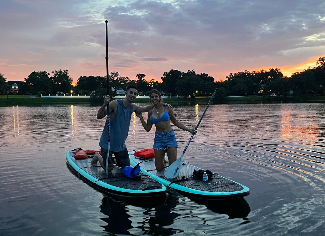 Orlando: Solnedgangstur i klar kajak eller paddleboard i paradis