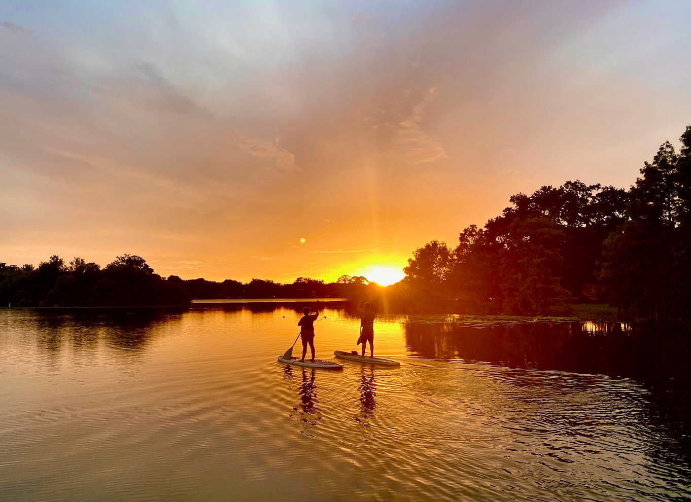 Orlando: Solnedgangstur i klar kajak eller paddleboard i paradis