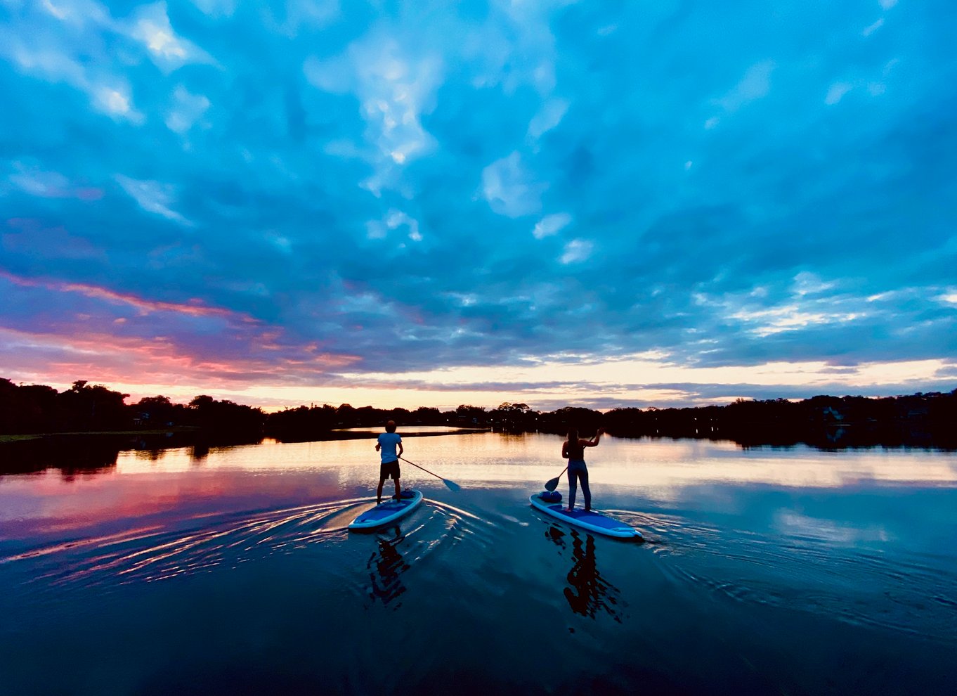 Orlando: Solnedgangstur i klar kajak eller paddleboard i paradis