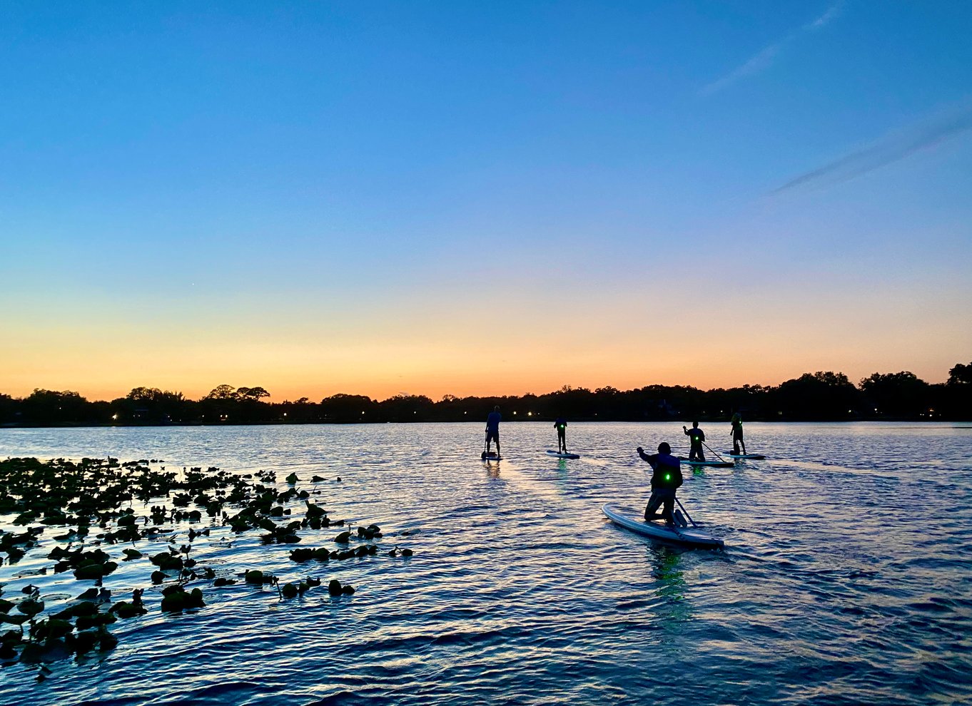 Orlando: Solnedgangstur i klar kajak eller paddleboard i paradis