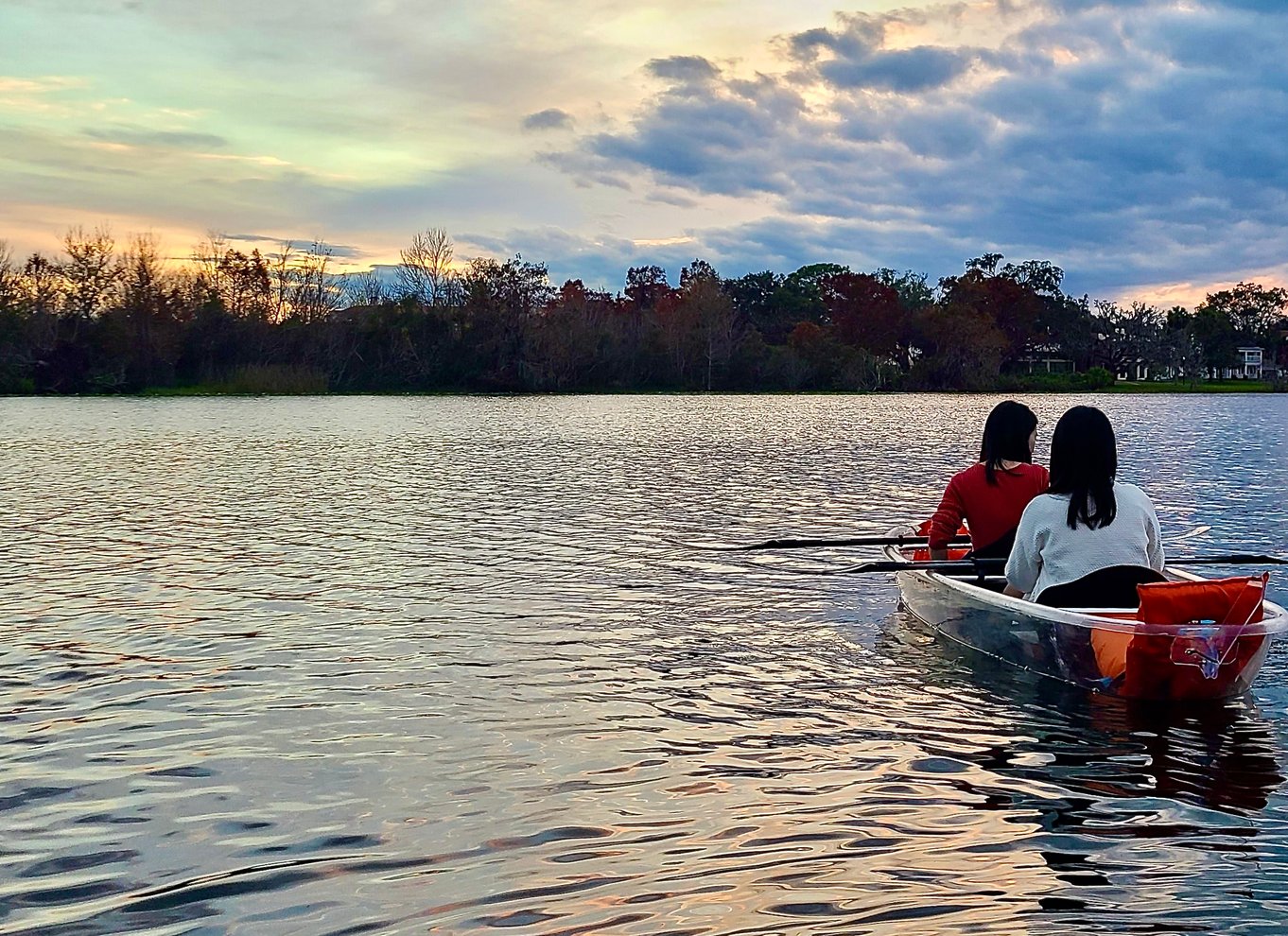 Orlando: Solnedgangstur i klar kajak eller paddleboard i paradis