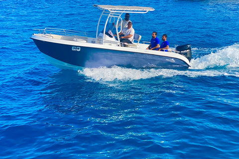 Hurghada : Excursion privée en bateau à moteur jusqu'à la Maison des dauphinsBateau rapide privé vers la maison des dauphins