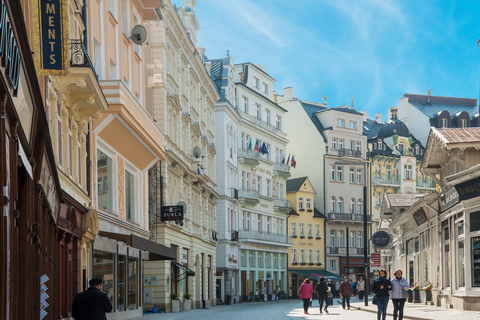 Vanuit Praag: dagvullende tour Karlovy Vary met lunchRondleiding in het Duits