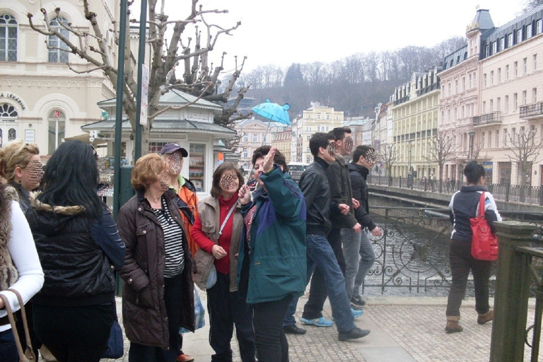 Vanuit Praag: dagvullende tour Karlovy Vary met lunchRondleiding in het Frans