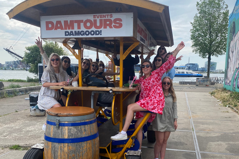 Amsterdam: Guided Beer or Prosecco Bike TourTour with Beer (6 people)