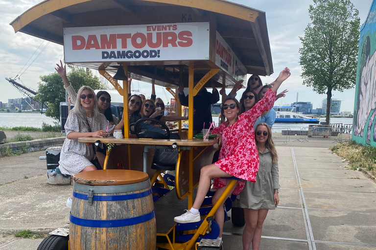 Amsterdam: Guided Beer or Prosecco Bike TourTour with Beer (6 people)