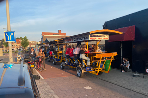 Amsterdã: Tour guiado de bicicleta com cerveja ou proseccoTour com cerveja (6 pessoas)