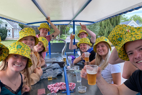 Amsterdam: Guidad cykeltur med öl eller proseccoRundtur med öl (6 personer)