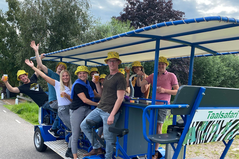 Amsterdam: Guidad cykeltur med öl eller proseccoRundtur med öl (6 personer)