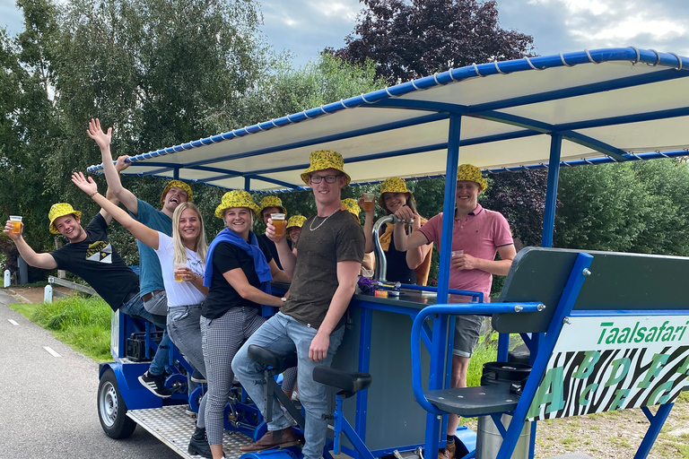 Amsterdam: Guidad cykeltur med öl eller proseccoRundtur med öl (6 personer)