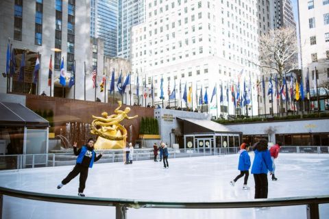 NYC: Ice Skating at Rockefeller Center with Skate Rental
