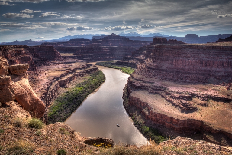 Moab: kalme watercruise in opblaasbare boot op de Colorado-rivier