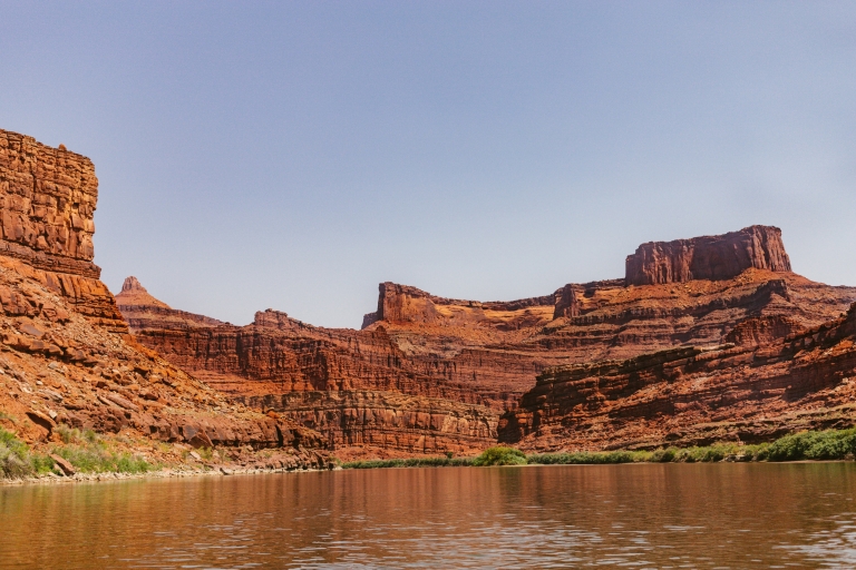 Moab : croisière en eaux calmes en bateau pneumatique sur le fleuve Colorado