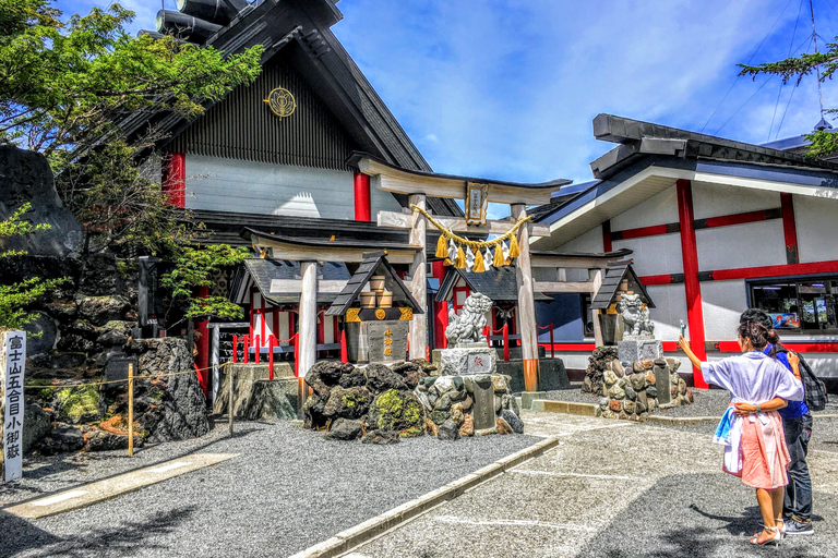 Desde Tokio: tour de 1 día a monte Fuji y crucero en HakoneTour con almuerzo desde Matsuya Ginza, vuelta en autobús