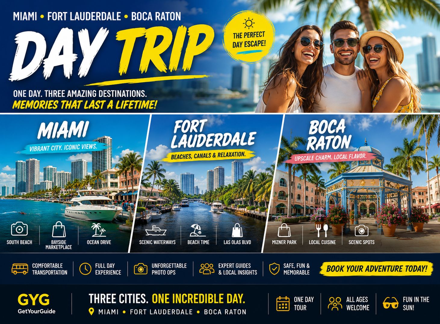 Miami: Tagestour nach Fort Lauderdale und Boca Raton