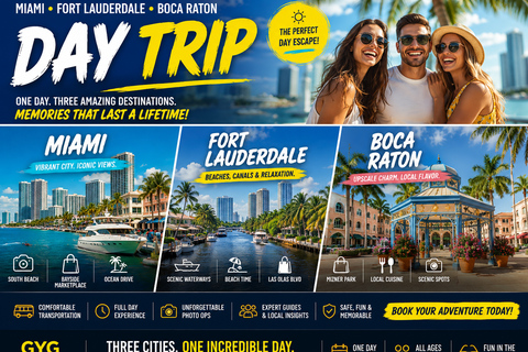 Miami: Fort Lauderdale and Boca Raton Day Trip