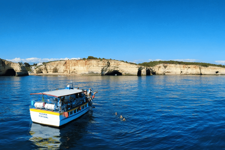 Benagil Cave Tour with Swim Stop, free Drink & Sunset Option Benagil Caves & Coast Boat Tour with Swim Stop and Drink