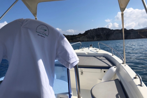 Santorini: licentievrij - bootverhuur nr. 1Santorini: vaarbewijsvrije botenverhuur nr. 1