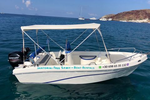 Santorini: Alquiler de barcos sin licencia