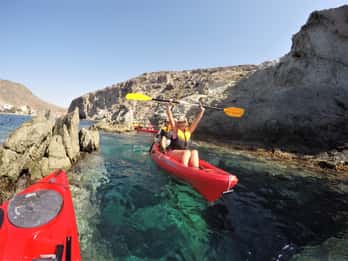 San José: Cabo de Gata naturpark Kajakk- og snorkeltur