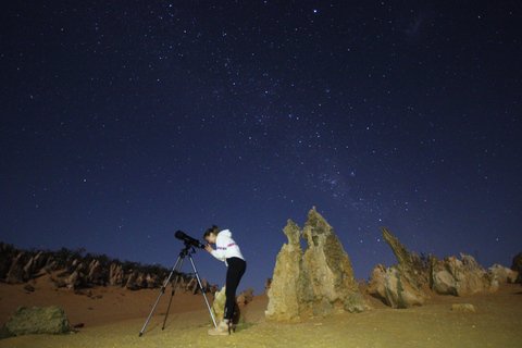 From Perth: Pinnacles Sunset and Stargazing Tour with Dinner