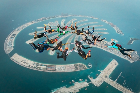 Dubaï : saut en parachute en tandem à la Palm