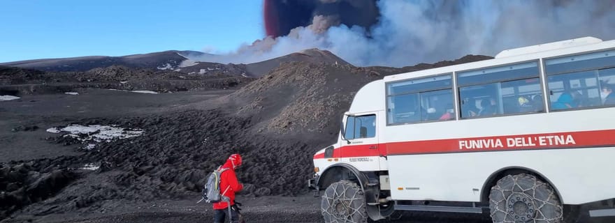 De Sciacca : Etna avec promenade en téléphérique et visite de Taormina