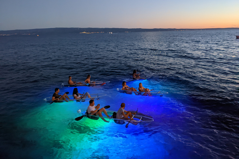 Split : Visite guidée en kayak dans la nuit illuminéeSplit : Excursion guidée en kayak dans la soirée illuminée