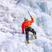Eisklettern für Anfänger in Mont-Tremblant