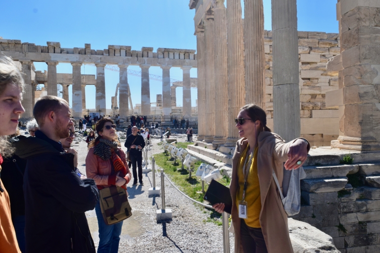 Athènes : Visite guidée à pied de l'Acropole en allemandVisite de l'Acropole en allemand avec billets (UE)