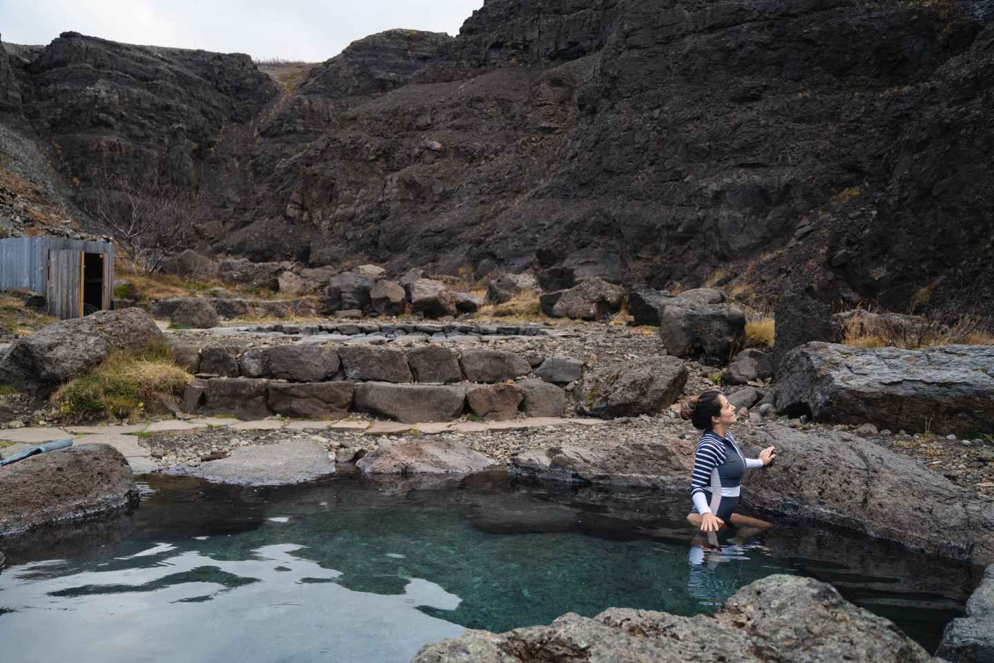 Husafell: Canyon Baths Soak with short Highlands Hike