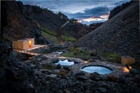HUSAFELL, BAINS DE CANYON Souvent avec une randonnée courte des Highlands - Housity