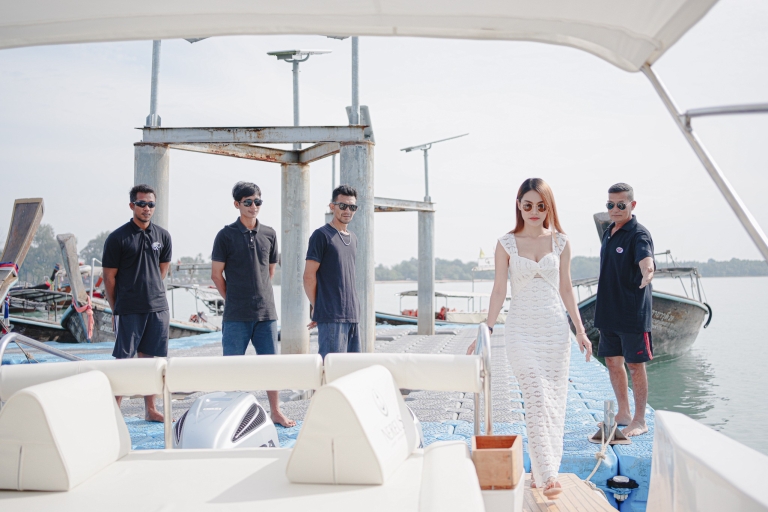 Krabi : Excursion en bateau privé sur les îles Koh Hong avec nourriture et boissons