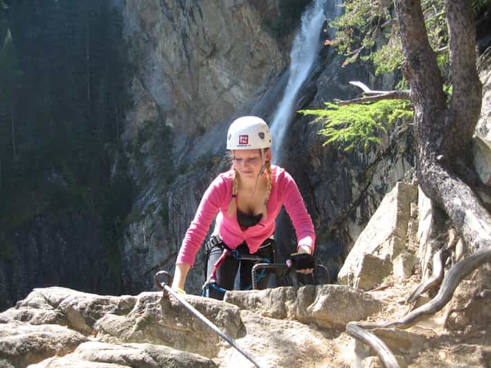 Ötztal: Via Ferrata Climbing Tour at Lehner Waterfall