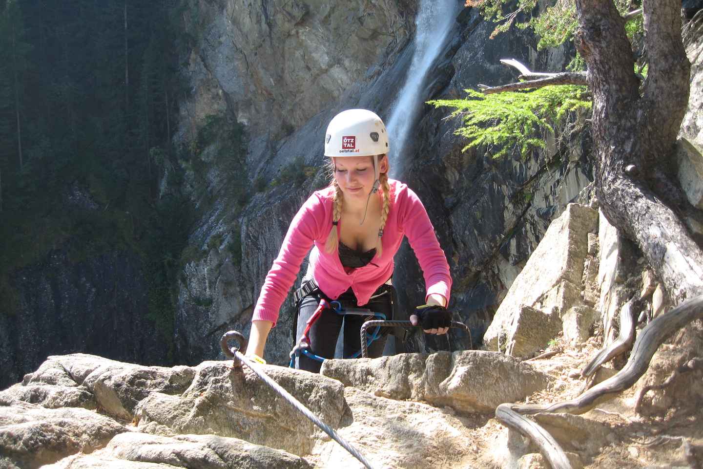 Ötztal: Klettersteig-Tour am Lehner Wasserfall