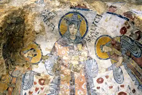 Depuis Matera : excursion aux 3 cryptes avec billet d'entrée