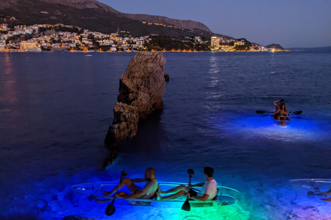 Split: Passeio guiado de caiaque à noite iluminadaSplit: passeio de caiaque guiado à noite iluminada