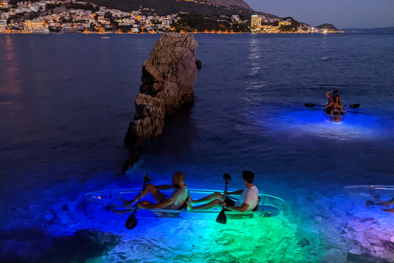 Split : Visite guidée en kayak dans la nuit illuminéeSplit : Excursion guidée en kayak dans la soirée illuminée