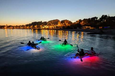 Split: Passeio guiado de caiaque à noite iluminadaSplit: passeio de caiaque guiado à noite iluminada