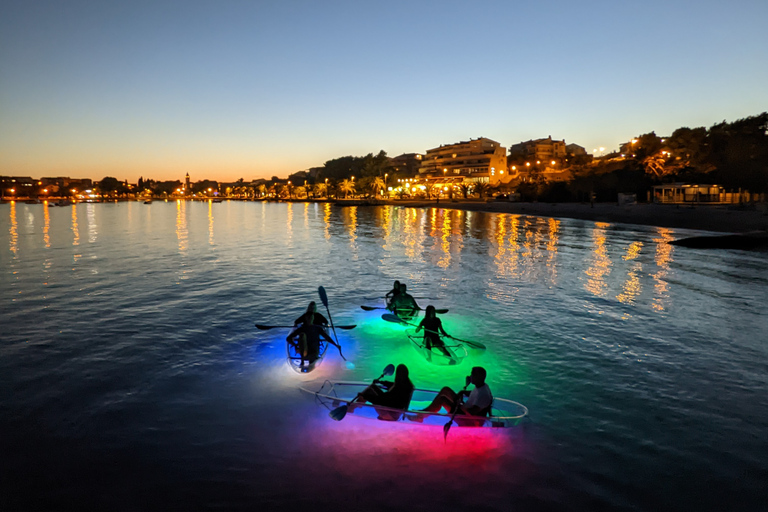 Split : Visite guidée en kayak dans la nuit illuminéeSplit : Excursion guidée en kayak dans la soirée illuminée