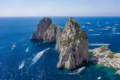 Från Sorrento: Capri dag till natt med bärplansbåt