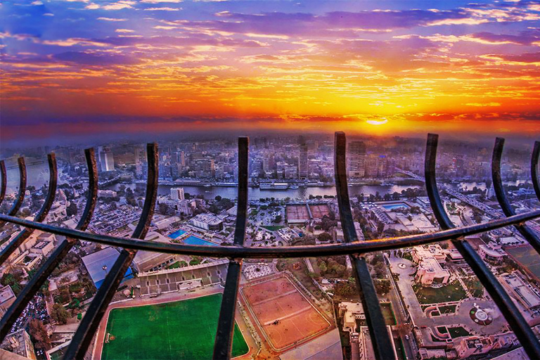 Cairo:Sunset at Cairo Tower