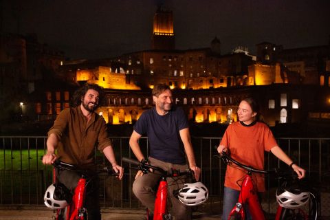 Rome: Quality E-Bike Evening Tour with Optional Dinner