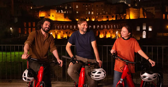 Rome: Cannondale E-Bike Evening Tour with Optional Dinner